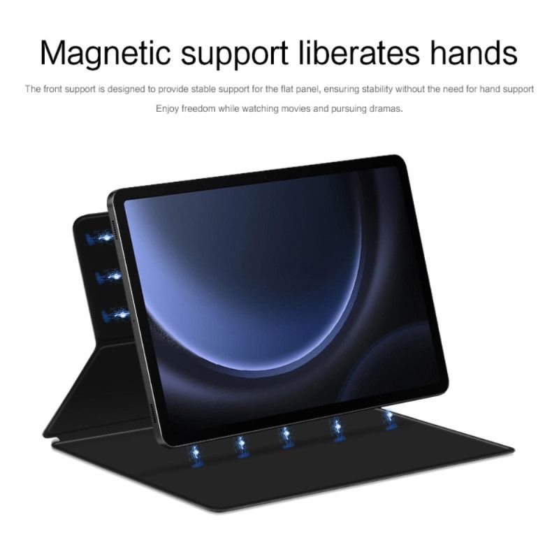 Etui Samsung Galaxy Tab S9 Fe Magnetisk Støtte