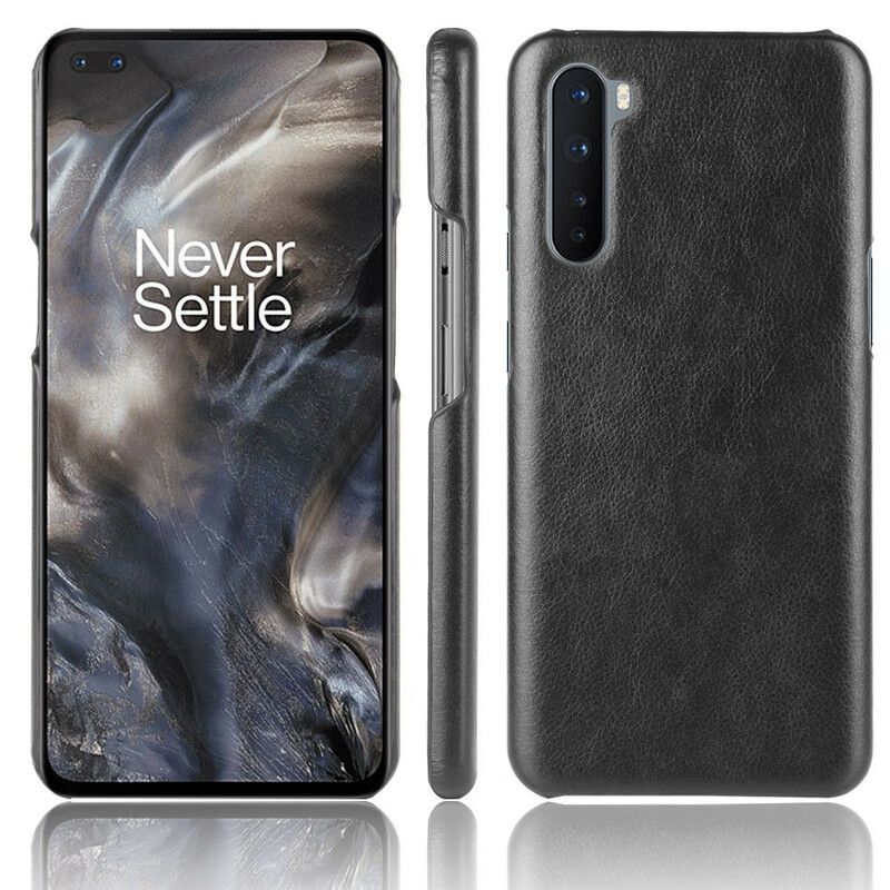 Deksel Til OnePlus Nord Performance Litchi Leather Effect