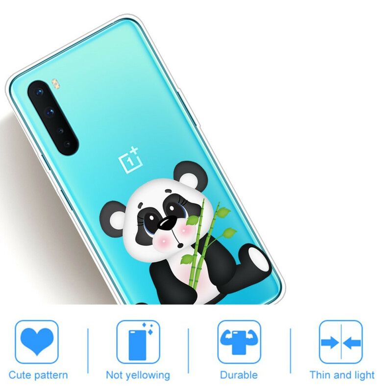 Deksel Til OnePlus Nord Transparent Trist Panda