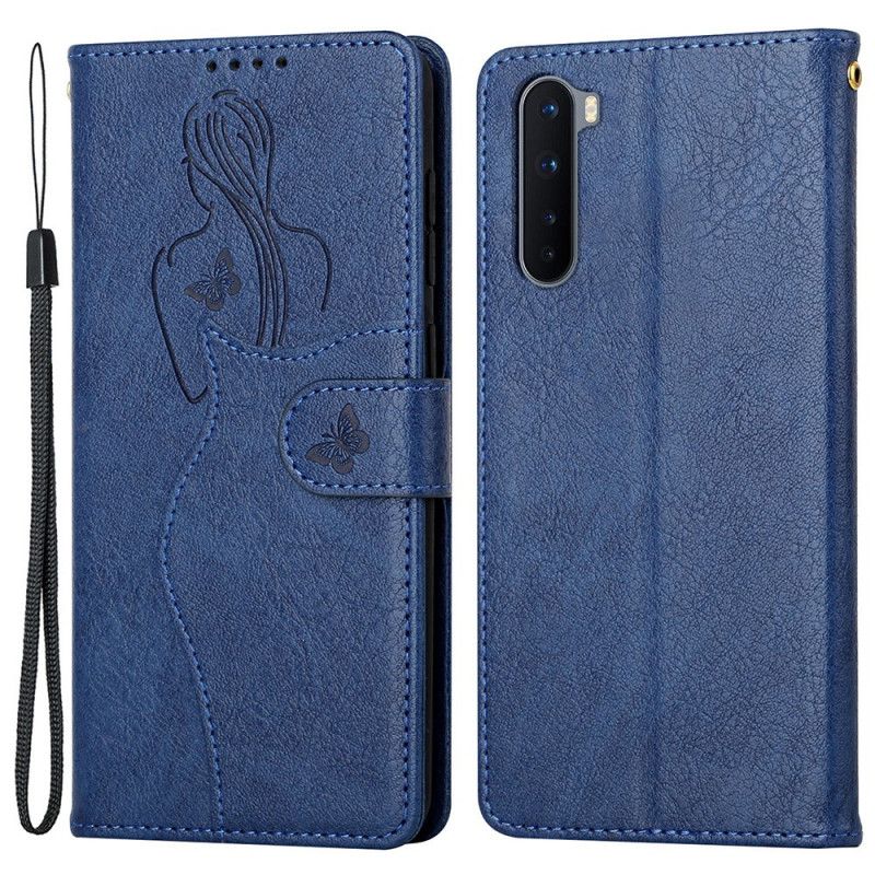 Folio Deksel Til OnePlus Nord Faux Leather Silhouette