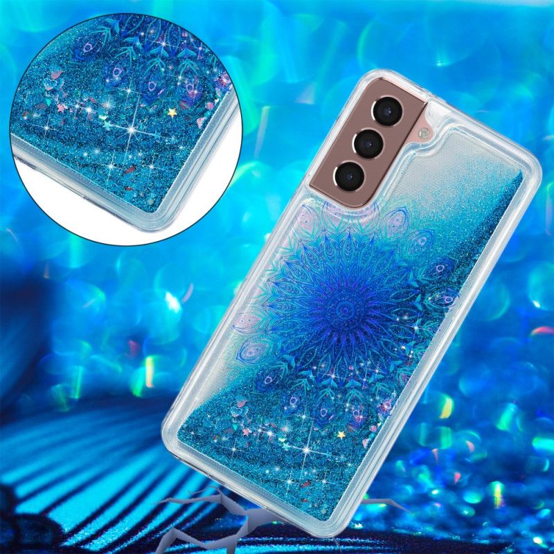 Deksel Samsung Galaxy S24 Plus 5g Flytende Glitter Og Mandala