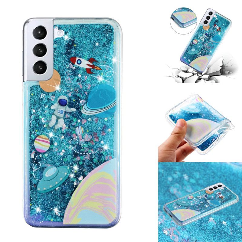 Deksel Samsung Galaxy S24 Plus 5g Universe Glitter Liquid