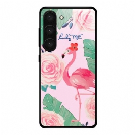 Deksel Til Samsung Galaxy S24 Plus 5g Flamingo Herdet Glass