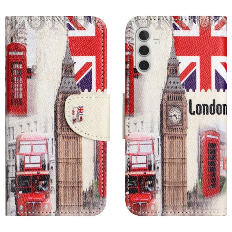 Folio Deksel Samsung Galaxy S24 Plus 5g London Life Beskyttelse Deksel