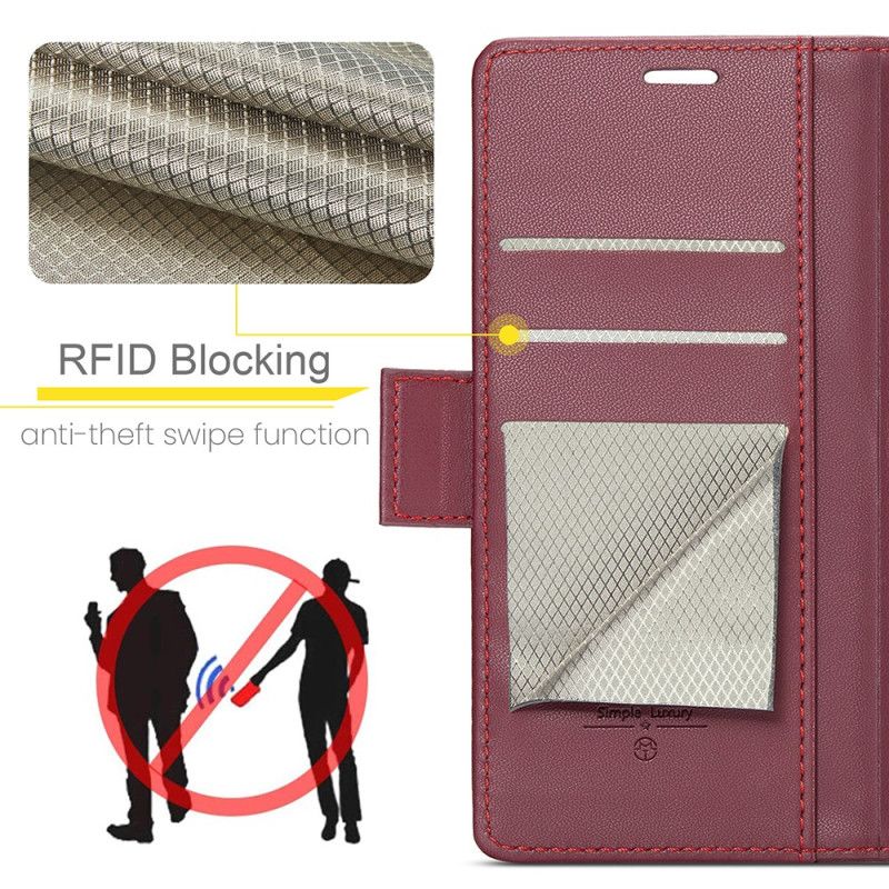 Folio Deksel Samsung Galaxy S24 Plus 5g Med Caseme Rfid-blokkering Beskyttelse Deksel