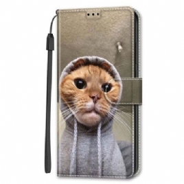 Folio Deksel Samsung Galaxy S24 Plus 5g Yo Cat Med Stropp Beskyttelse Deksel