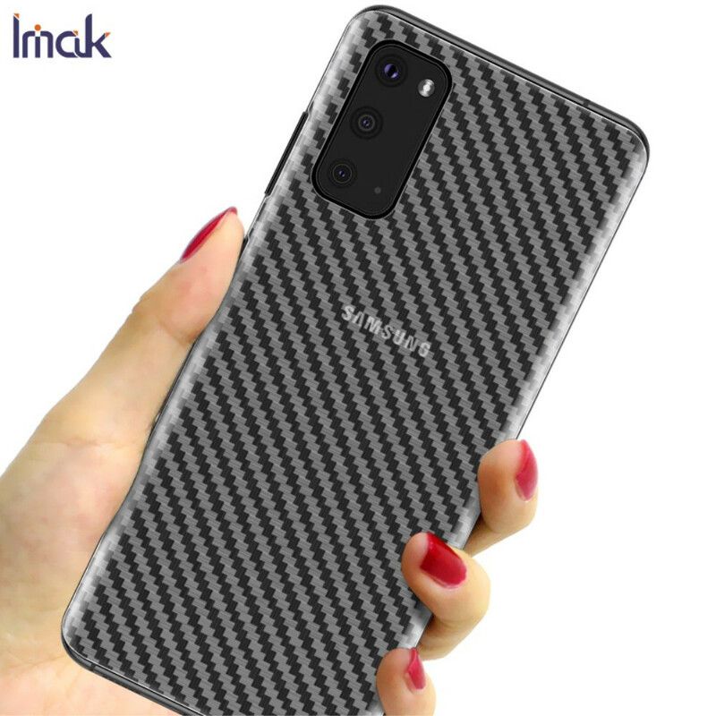 Bakfilm For Samsung Galaxy S20 Carbon Style Imak