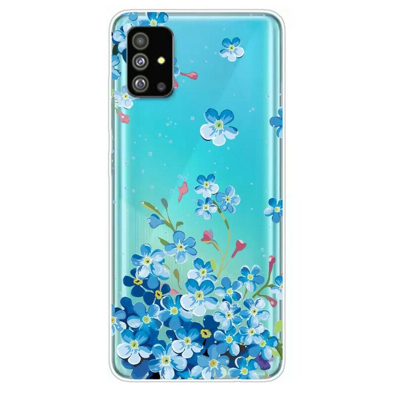 Deksel Til Samsung Galaxy S20 Blå Blomster