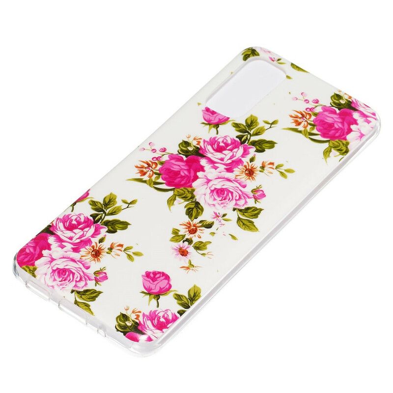 Deksel Til Samsung Galaxy S20 Fluorescerende Liberty-blomster