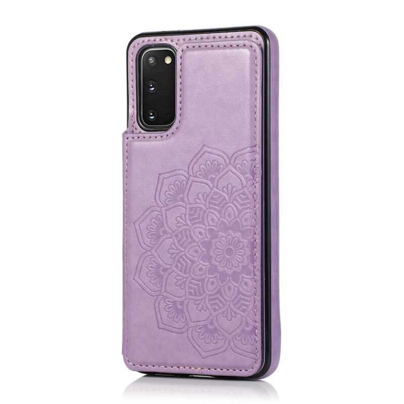 Deksel Til Samsung Galaxy S20 Mandala Print Card Holder