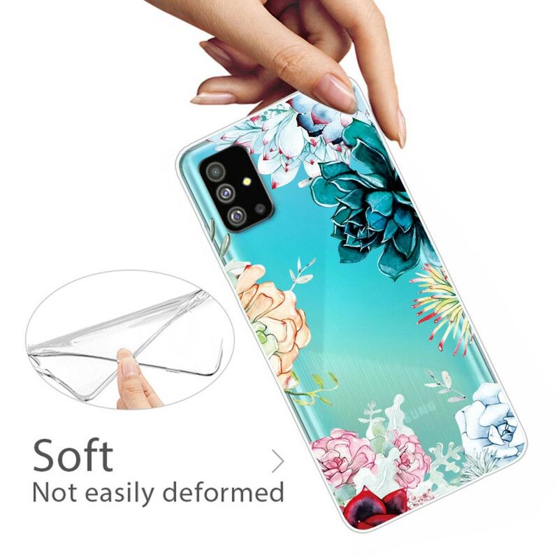 Deksel Til Samsung Galaxy S20 Sømløse Akvarellblomster