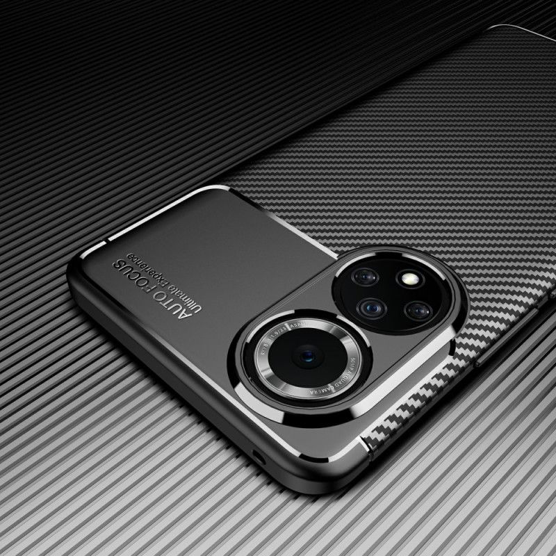 Deksel Til Huawei Nova 9 Pro / Honor 50 Pro Fleksibel Karbonfiber