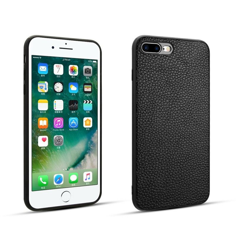 Deksel Til iPhone 8 Plus / 7 Plus Ekte Litchi-skinn