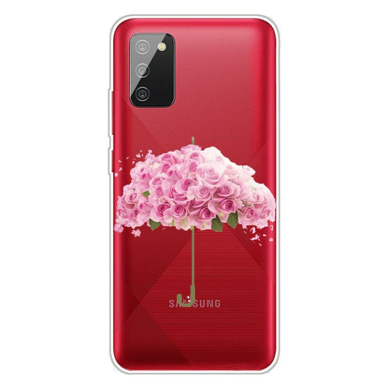 Deksel Til Samsung Galaxy A02s Roses Paraply