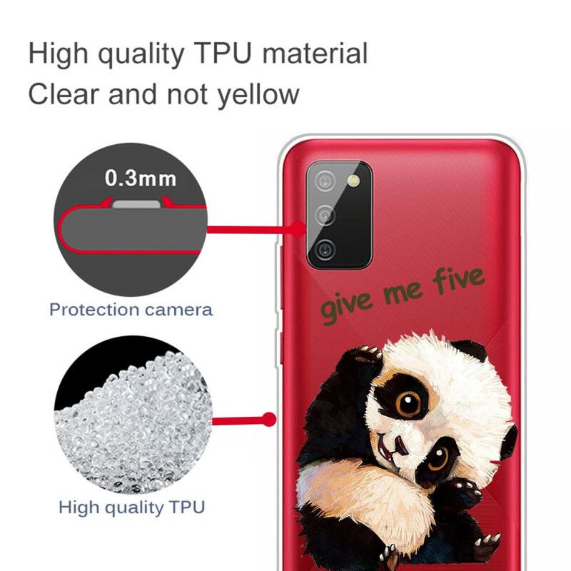 Deksel Til Samsung Galaxy A02s Transparent Panda Gi Meg Fem