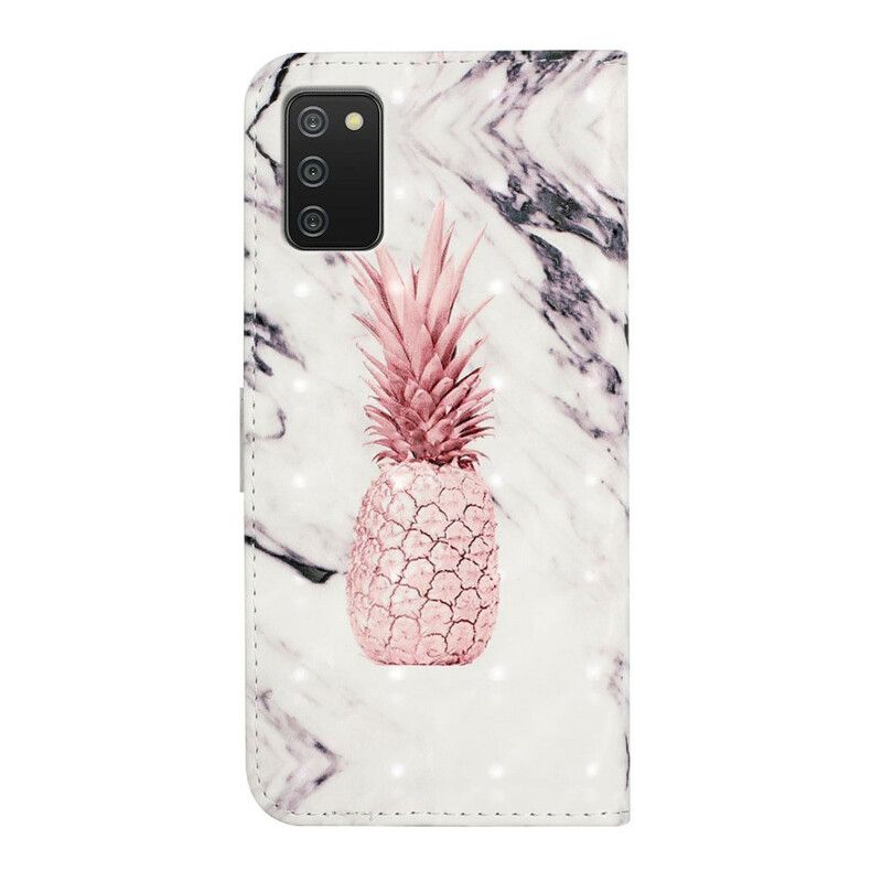 Folio Deksel Til Samsung Galaxy A02s Lys Ananas