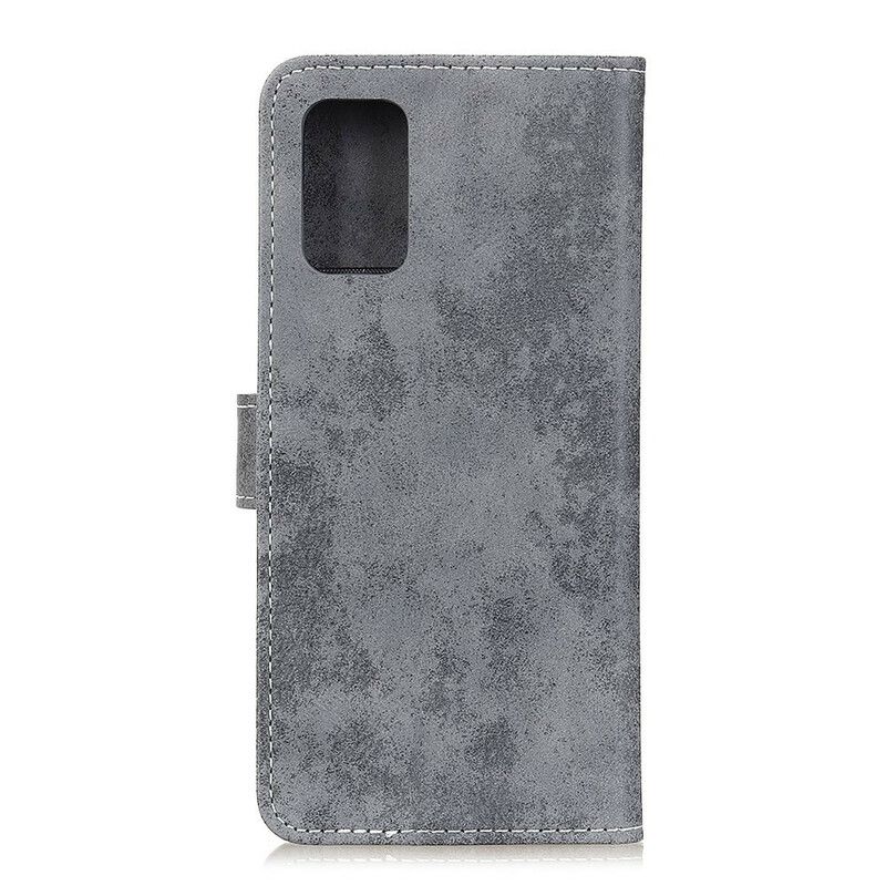 Folio Deksel Til Samsung Galaxy A02s Vintage Kunstskinn