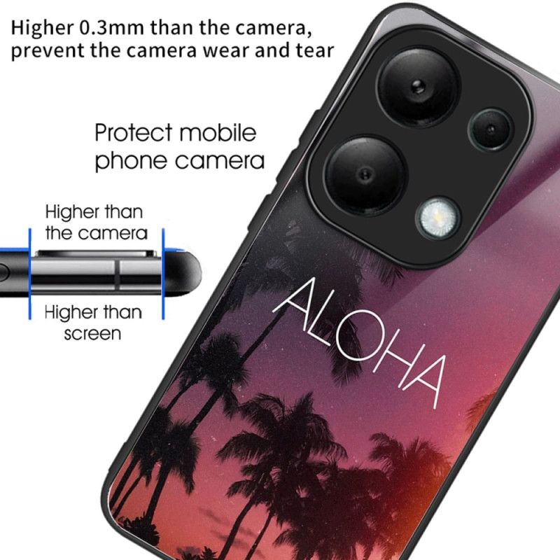 Deksel Xiaomi Redmi Note 13 Pro 4g Aloha Herdet Glass Beskyttelse Deksel