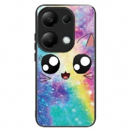 Deksel Xiaomi Redmi Note 13 Pro 4g Herdet Glass Rainbow Cat Beskyttelse Deksel