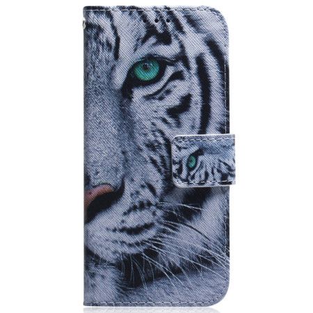 Folio Deksel Xiaomi Redmi Note 13 Pro 4g Hvit Tiger