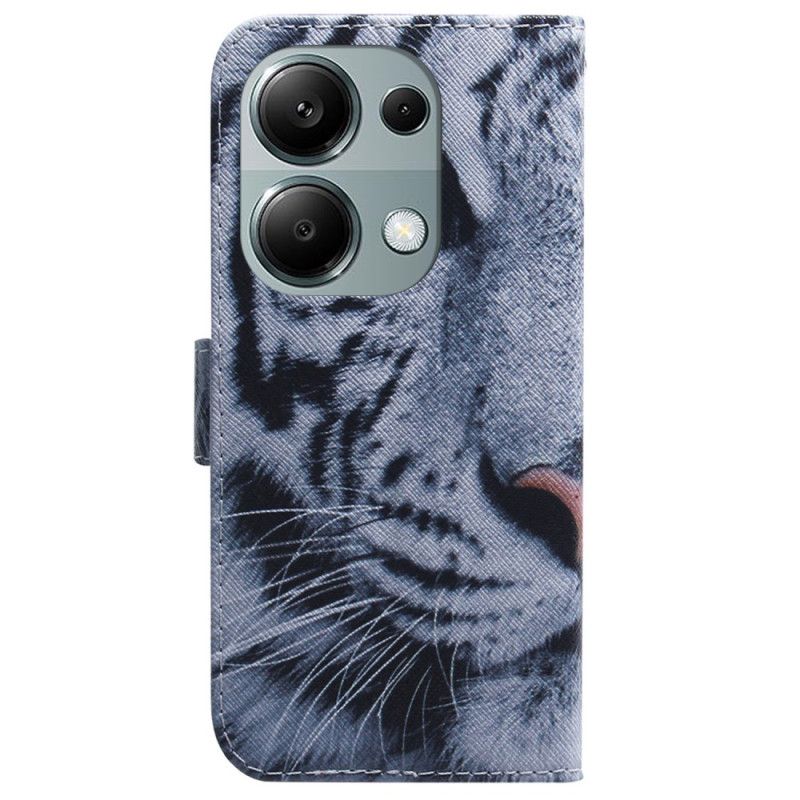 Folio Deksel Xiaomi Redmi Note 13 Pro 4g Hvit Tiger