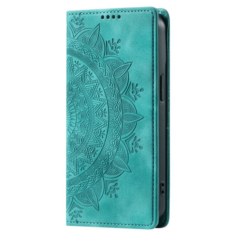 Folio Deksel Xiaomi Redmi Note 13 Pro 4g Mandala Semsket Skinneffekt Beskyttelse Deksel