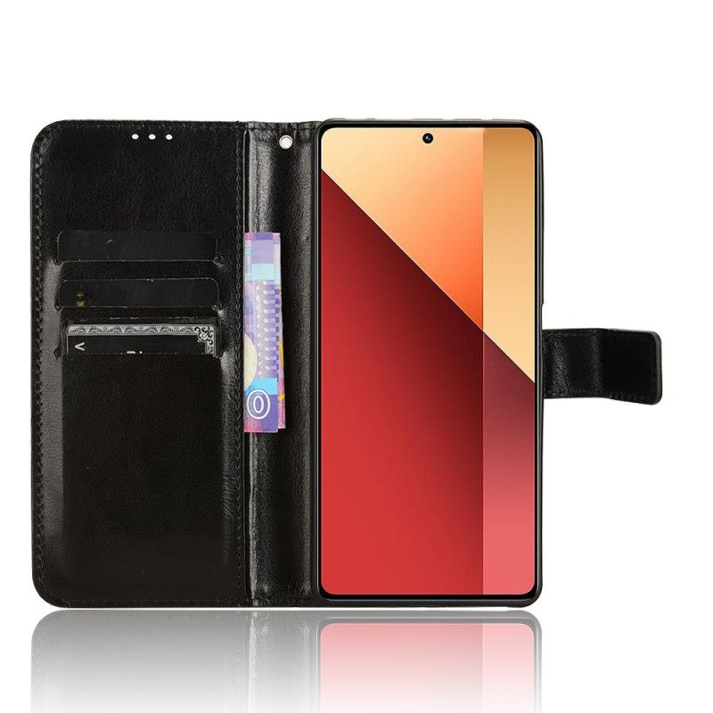 Folio Deksel Xiaomi Redmi Note 13 Pro 4g Prangende Kunstskinn Beskyttelse Deksel