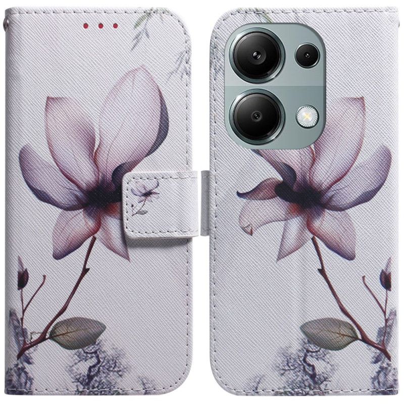 Folio Deksel Xiaomi Redmi Note 13 Pro 4g Rosa Blomst