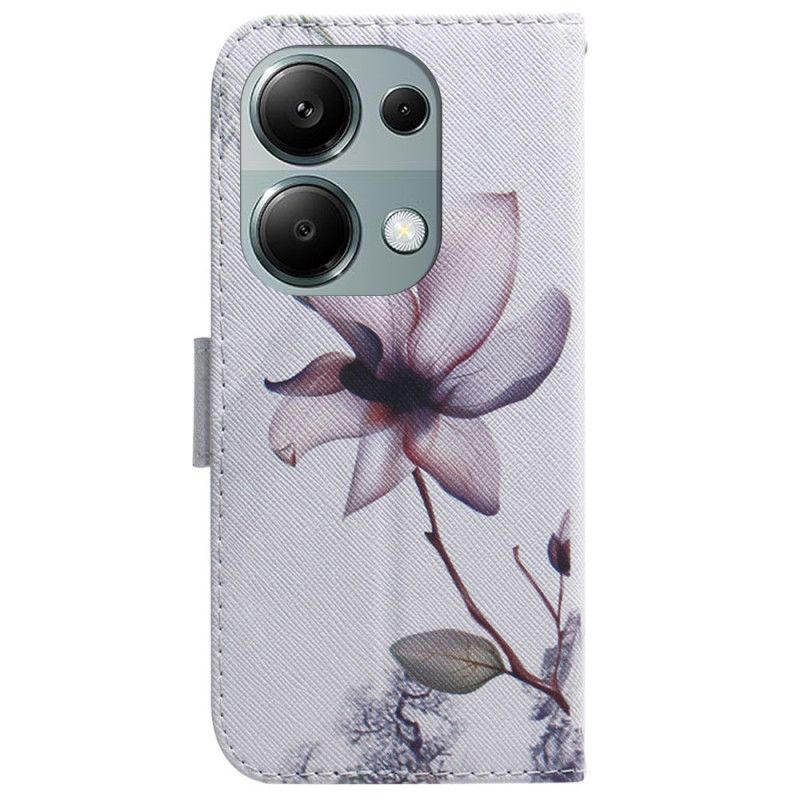 Folio Deksel Xiaomi Redmi Note 13 Pro 4g Rosa Blomst