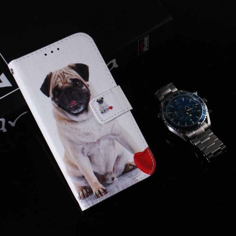 Folio Deksel Til Huawei P Smart Pro / Honor 9X Pro Pug Dog