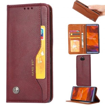 Beskyttelse Deksel Til Sony Xperia 10 Folio Deksel Faux Leather Card Holder