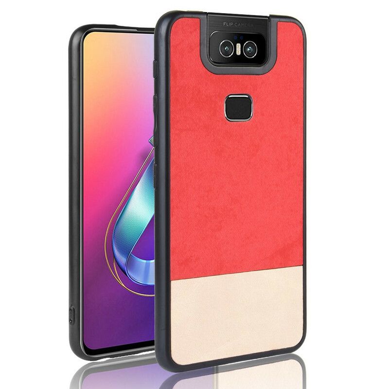 Deksel Til Asus ZenFone 6 Tofarget Kunstskinn