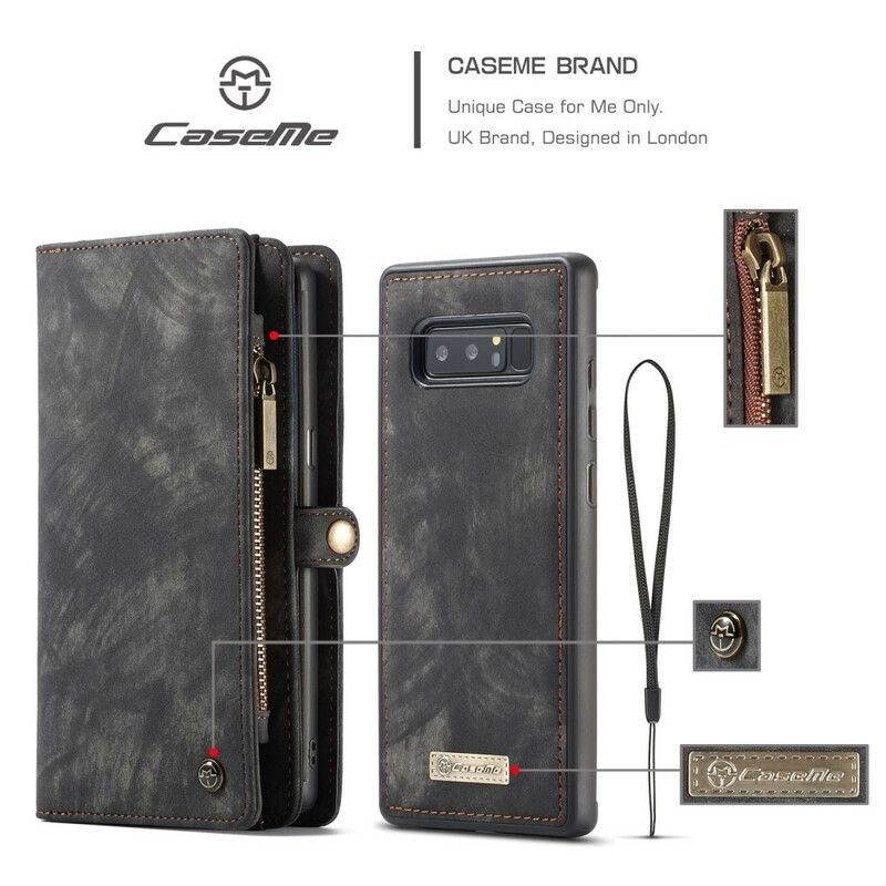 Folio Deksel Til Samsung Galaxy Note 8 Caseme Vintage Skinn