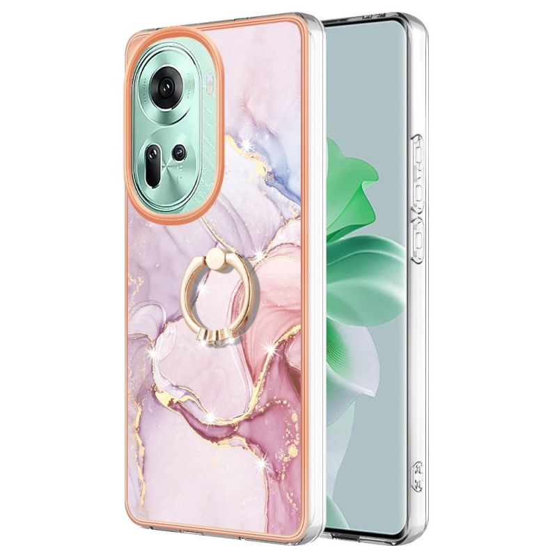 Deksel Oppo Reno 11 5g Marmor Design Support Ring