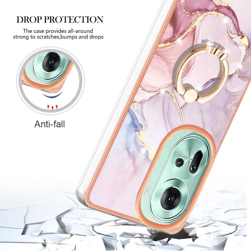 Deksel Oppo Reno 11 5g Marmor Design Support Ring