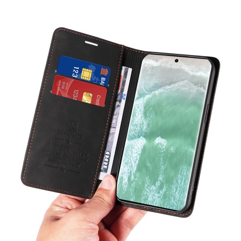 Folio Deksel Oppo Reno 11 5g Betopnice Semsket Skinneffekt Rfid-blokkering