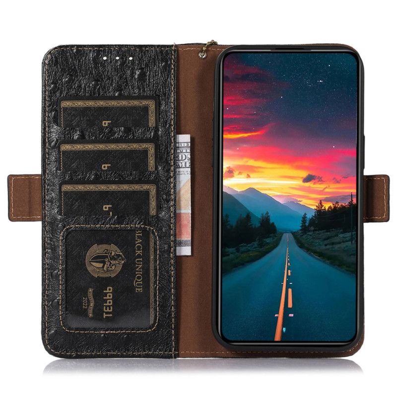 Folio Deksel Oppo Reno 11 5g Teksturert Rfid