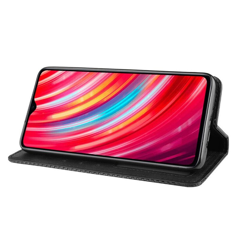 Beskyttelse Deksel Til Xiaomi Redmi Note 8 Pro Folio Deksel Vintage Stilisert Skinneffekt