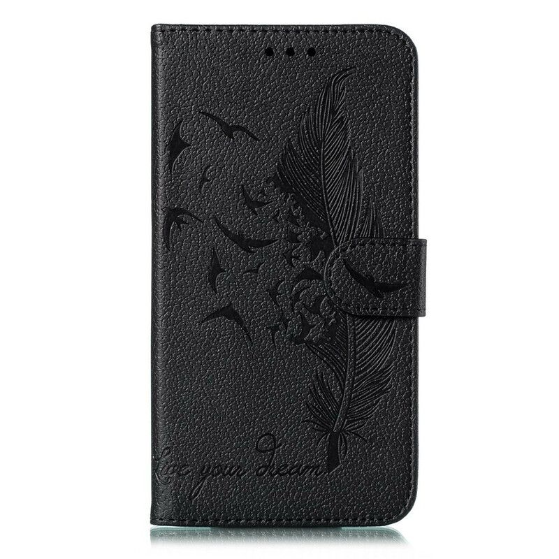 Folio Deksel Til Xiaomi Redmi Note 8 Pro Faux Leather Lev Drømmen Din