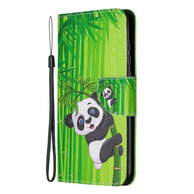 Folio Deksel Til Xiaomi Redmi Note 8 Pro Panda Og Bambus