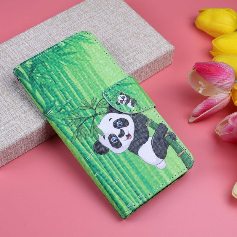 Folio Deksel Til Xiaomi Redmi Note 8 Pro Panda Og Bambus