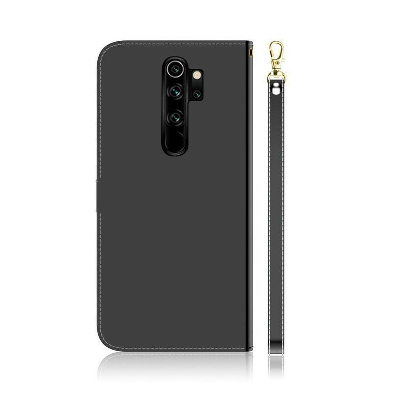 Lærdeksel Til Xiaomi Redmi Note 8 Pro Speildeksel I Imitert Skinn