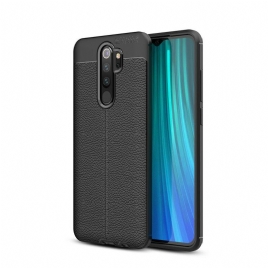 Mobildeksel Til Xiaomi Redmi Note 8 Pro Dobbel Linje Litchi Leather Effect