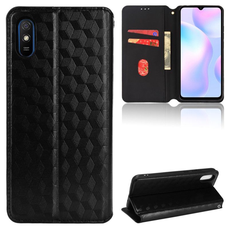 Beskyttelse Deksel Til Xiaomi Redmi 9A Folio Deksel Diamond Leather Effect