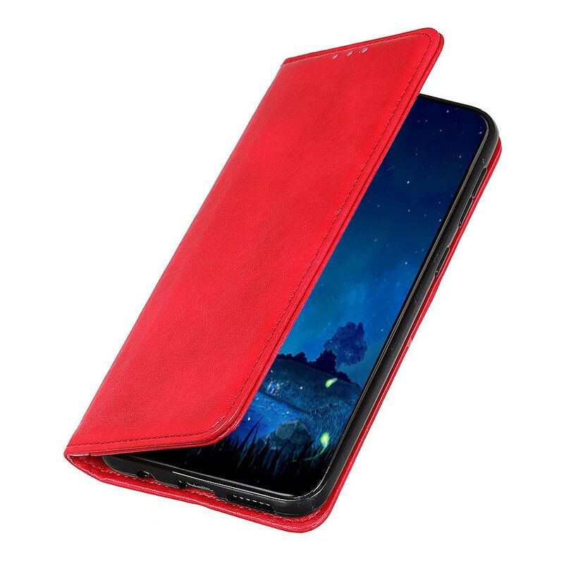 Beskyttelse Deksel Til Xiaomi Redmi 9A Folio Deksel Teksturert Splittskinn