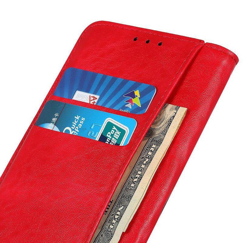 Beskyttelse Deksel Til Xiaomi Redmi 9A Folio Deksel Teksturert Splittskinn