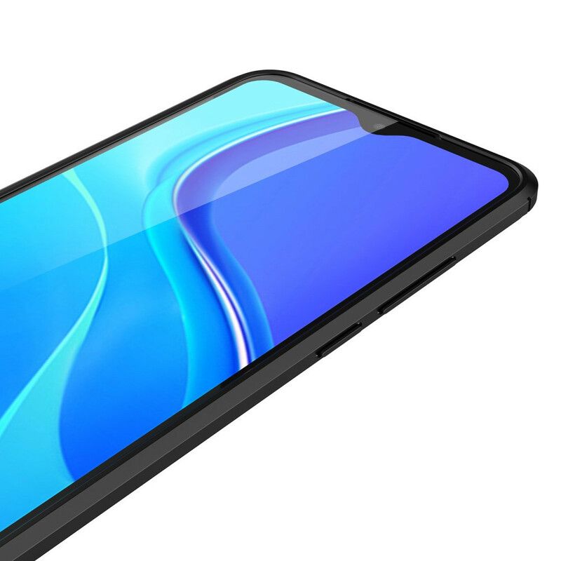 Deksel Til Xiaomi Redmi 9A Dobbellinje Litchi-skinneffekt