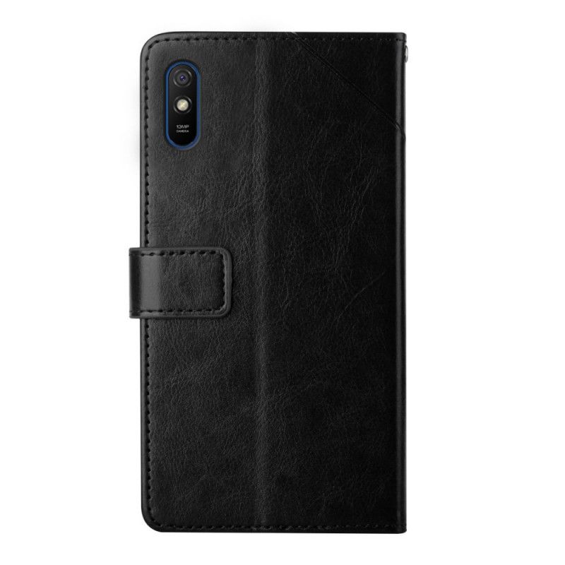 Folio Deksel Til Xiaomi Redmi 9A Y Design Geo Leather Style