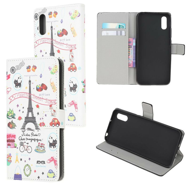 Lærdeksel Til Xiaomi Redmi 9A Jeg Elsker Paris