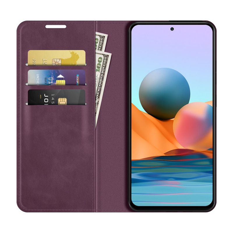 Beskyttelse Deksel Til Xiaomi Redmi Note 10 Pro Folio Deksel Skin-touch Nye Farger